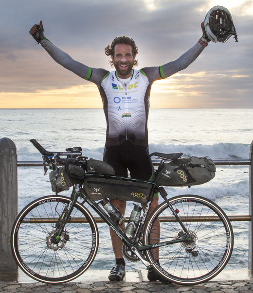 Beaumont breaks the record for cycling 