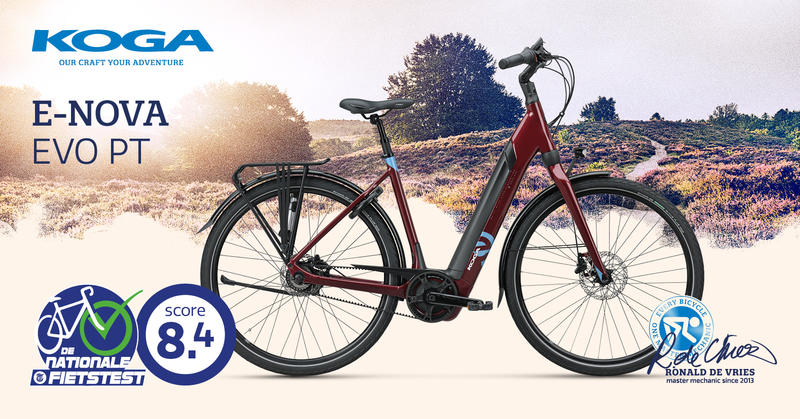mooi Gestaag maximaal KOGA elektrische fietsen blinken uit in De Nationale E-biketest van de  Telegraaf