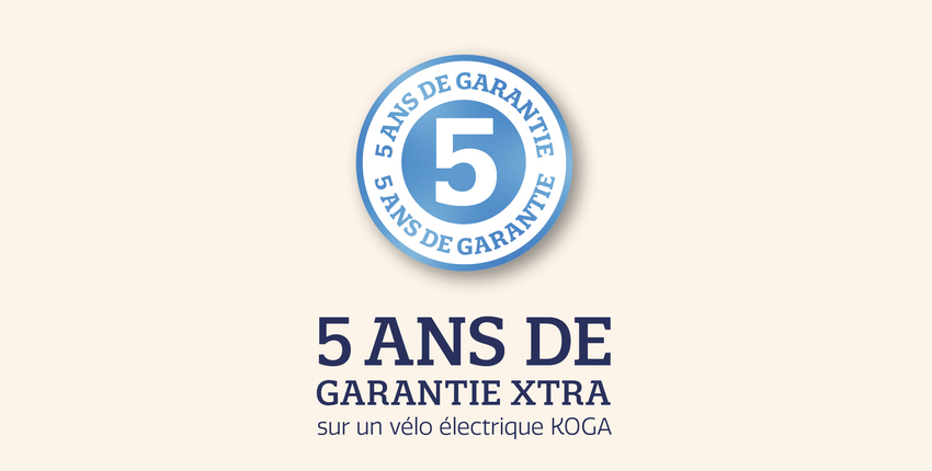 Garantie XTRA de 5 ans sur les vélos électriques