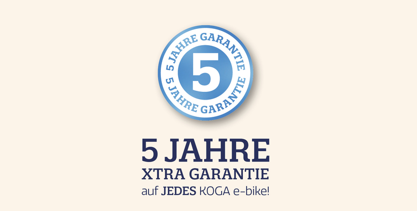 5 Jahre XTRA-Garantie auf E-Bikes